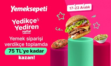 Yemeksepeti kullanıcılarına 75 TL’ye varan hediye Yemeksepeti Cüzdan bakiyesi kazandırıyor