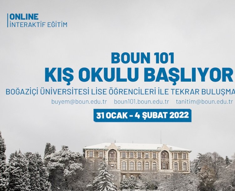 Liselilere Boğaziçi Üniversitesi'nden ders alma şansı