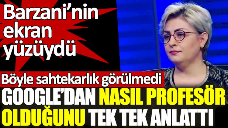 Barzani’nin ekran yüzüydü! Zulâl Atalay Laçin Google'dan nasıl profesör olduğunu tek tek anlattı