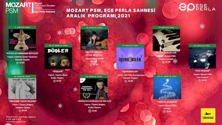 Mozart PSM Ege Perla Sahnesi, Yılbaşına Özel Etkinlikleri ile Sanatseverleri Buluşturuyor