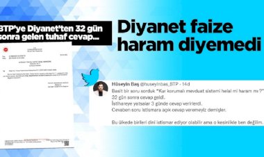 Diyanet faize haram diyemedi