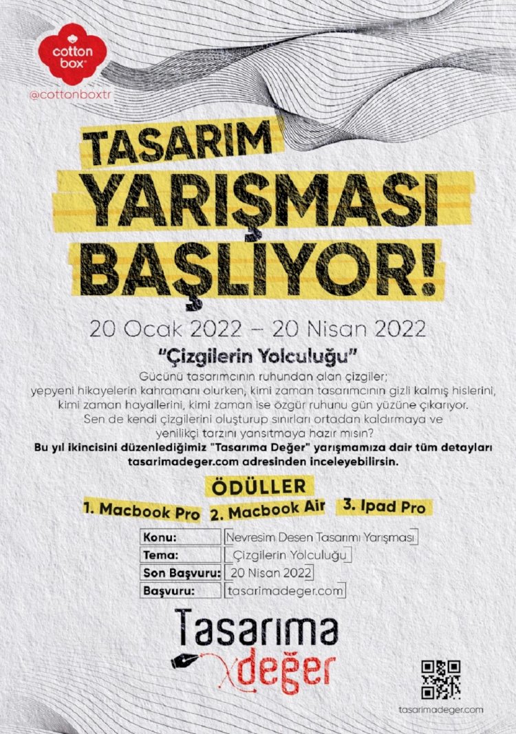 COTTON BOX, BÜYÜK İLGİYLE KARŞILANAN “TASARIMA DEĞER” YARIŞMASININ İKİNCİSİNİ GERÇEKLEŞTİRİYOR