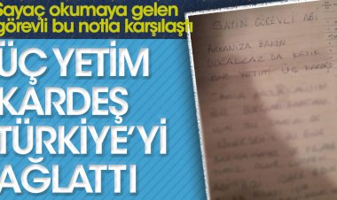 Sayaç okumaya gelen görevli bu notla karşılaştı.