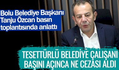 Bolu Belediye Başkanı Tanju Özcan basın toplantısında anlattı!