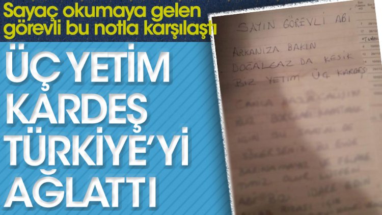 Sayaç okumaya gelen görevli bu notla karşılaştı.