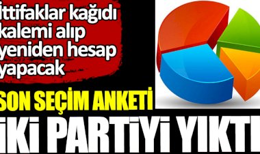 Son seçim anketi iki partiyi yıktı
