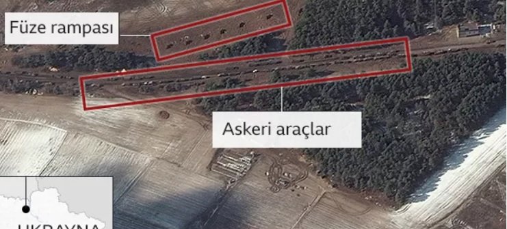 Rus askeri konvoyu Kiev yakınlarında konuşlandı