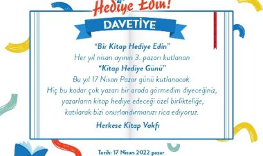 “Bir Kitap Hediye Edin!”  “Kitap Hediye Günü” kutlanıyor