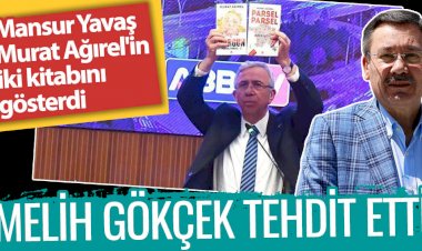 Melih Gökçek tehdit etti. Mansur Yavaş, Murat Ağırel'in iki kitabını gösterdi