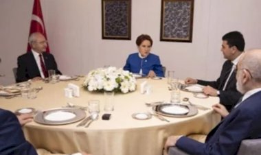 Altılı masanın dördüncü buluşması sona erdi: Ortak açıklama yayımlandı
