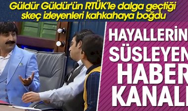 Güldür Güldür'ün RTÜK’le dalga geçtiği skeç izleyenleri kahkahaya boğdu