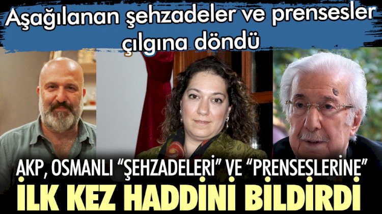 AKP Osmanlı şehzadeleri ve prenseslerine ilk kez haddini bildirdi.