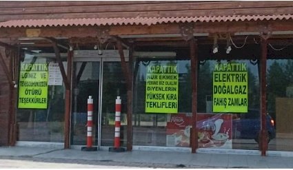 Esnaf iflasını böyle duyurdu: Teveccühünüzden dolayı…