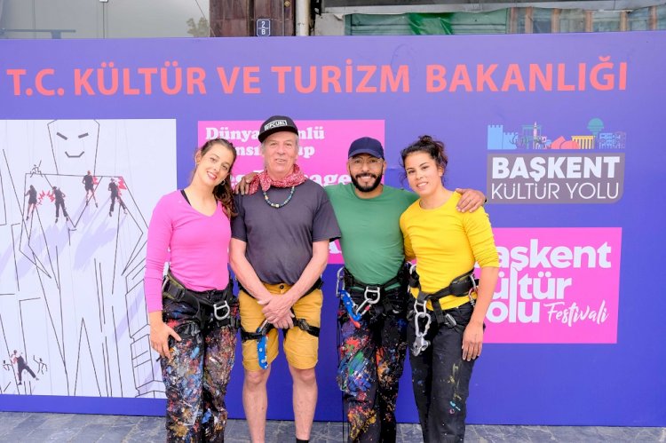 Uçan Ressamlar Başkentliler’i Büyüledi
