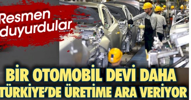 Otomobil devi Toyota da Türkiye’de üretime ara veriyor