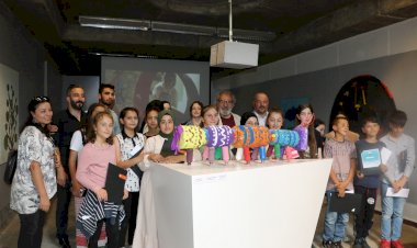 Bayburtlu çocuklar Çoruh Nehri’ni sanatla yıkadı