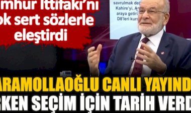 Karamollaoğlu canlı yayında erken seçim için tarih verdi.