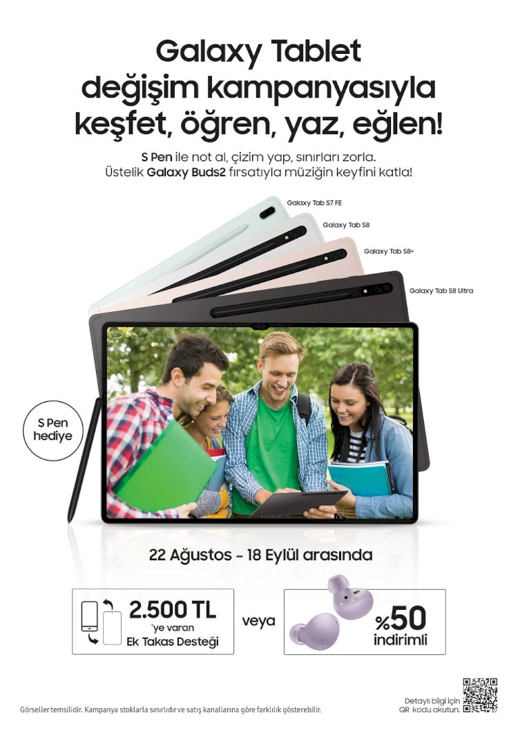 Samsung’dan okula dönüş öncesi yılın en büyük Galaxy tablet kampanyası!