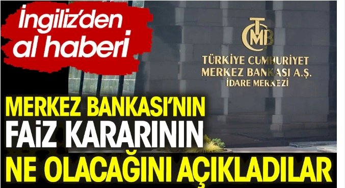 İngiliz'den al haberi. Merkez bankasının faiz kararı ne olacağını açıkladılar