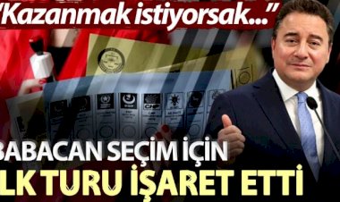 Babacan seçim için ilk turu işaret etti: Kazanmak istiyorsak..