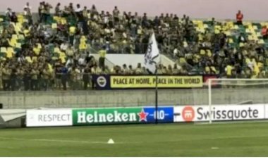 Fenerbahçe taraftarından Güney Kıbrıs Rum Kesimi’nde Atatürk pankartı
