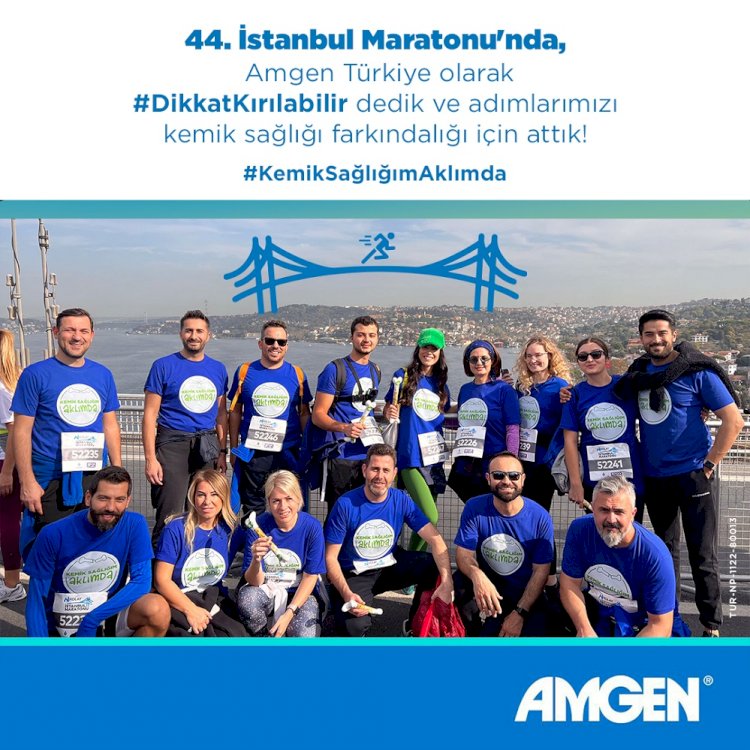 Amgen Türkiye 44. İstanbul Maratonu’nda kemik sağlığına dikkat çekti