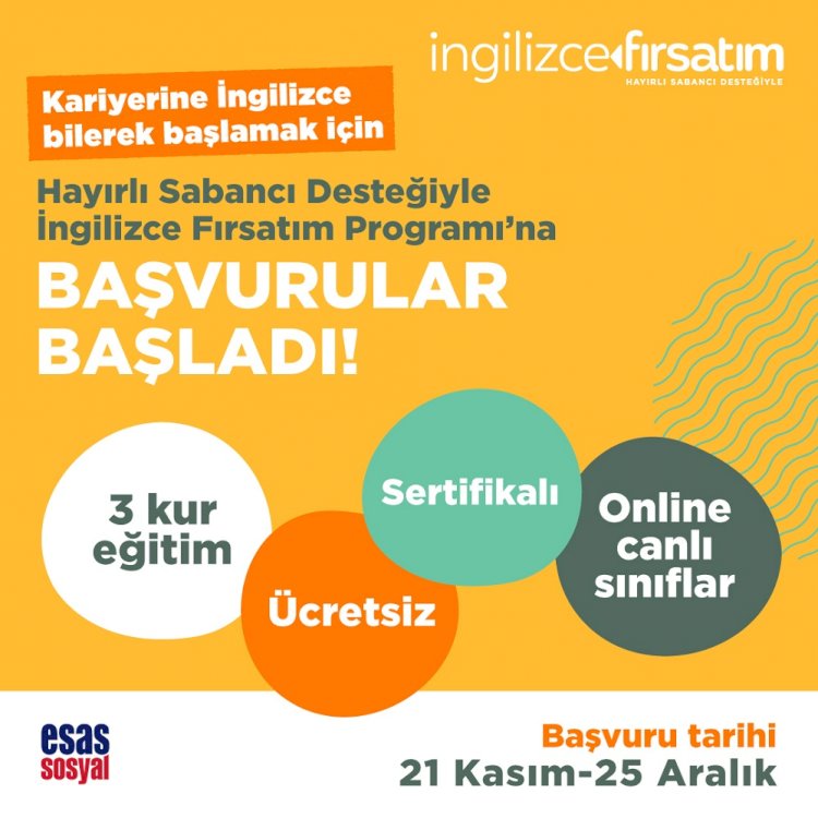 3. dönem başvuruları 21 Kasım itibarıyla başladı.