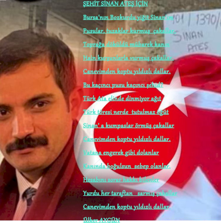 ŞEHİT SİNAN ATEŞ İÇİN