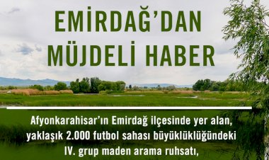 Emirdağ’dan Müjdeli Haber!