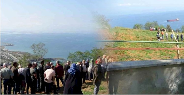 Deniz manzaralı mezar kavgası: Ne sıcak dinlediler, ne kalabalık
