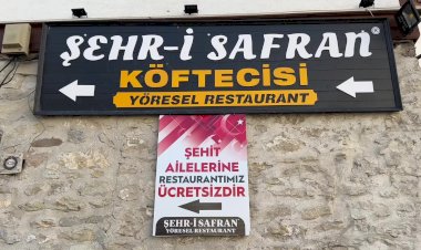 SAFRANBOLU'DA RESTORAN SAHİBİ GALİP BENZEK, ŞEHİT AİLELERİNE ÜCRETSİZ HİZMET SUNUYOR