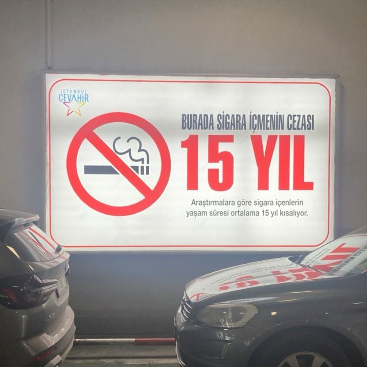 İSTANBUL CEVAHİR 9 ŞUBAT DÜNYA SİGARAYI BIRAKMA GÜNÜNE DİKKAT ÇEKİYOR