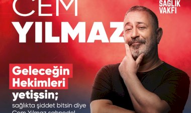 Cem Yılmaz “Geleceğin Hekimleri” yetişsin, “sağlıkta şiddet” bitsin diye sahneye çıkıyor