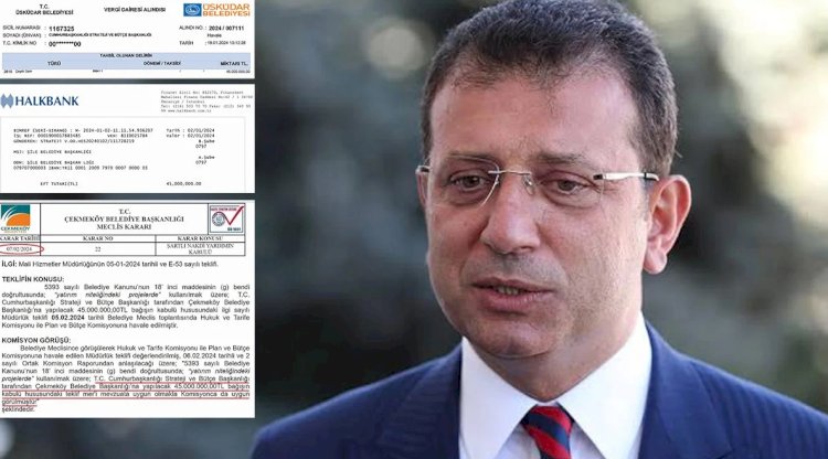 Dekontlarda 'bağış' yazıyor