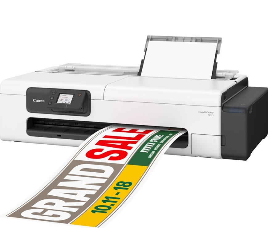 Canon, Kullanışlı ve Sürdürülebilir Yeni imagePROGRAF TC-21 ve TC-21M Geniş Format Yazıcılarını Tanıttı!