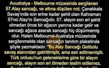 57. Alay Sancağı'nın Altına Düşülen Not Yürekleri Dağladı