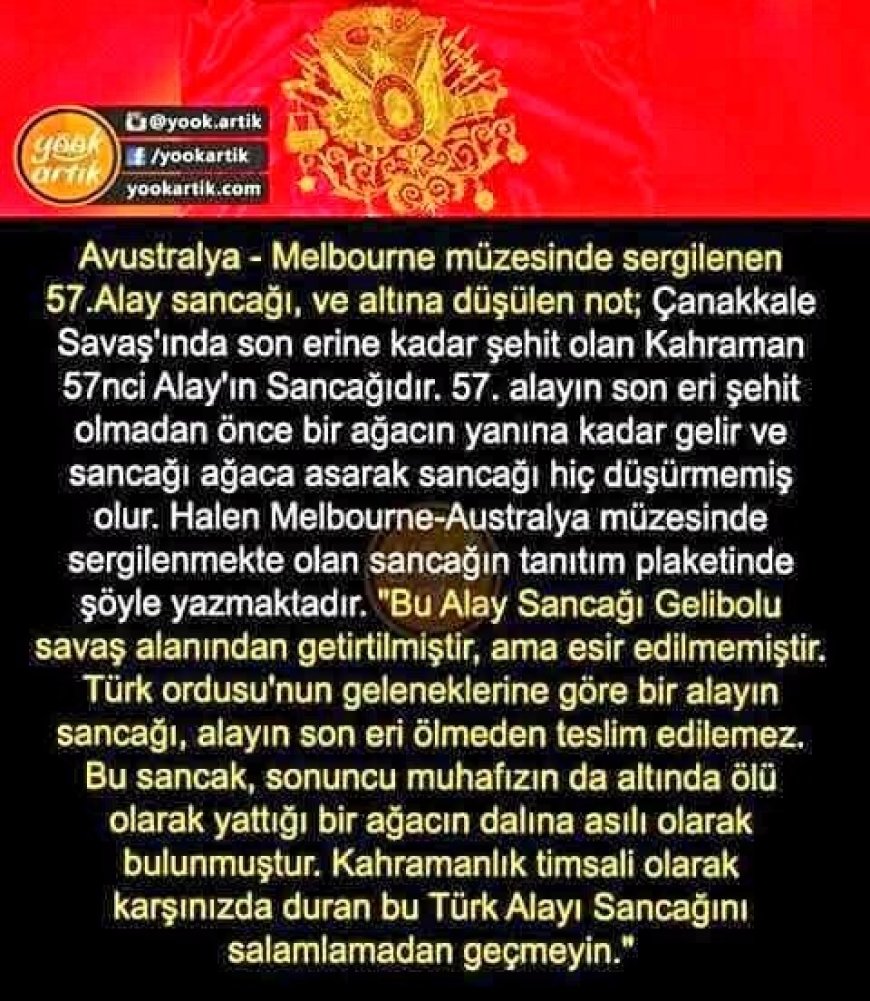 57. Alay Sancağı'nın Altına Düşülen Not Yürekleri Dağladı