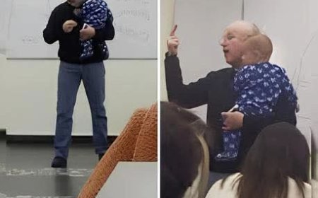 Ders Anlatırken Bebek Baktı: Profesör Engelberg'den Annelere İlham Veren Destek