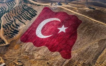 Dünyanın En Büyük Türk Bayrağı Kahramanmaraş Ahır Dağı’nda