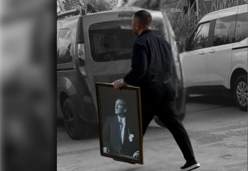 İstifa etti, Atatürk'ün fotoğrafını aldı, gitti