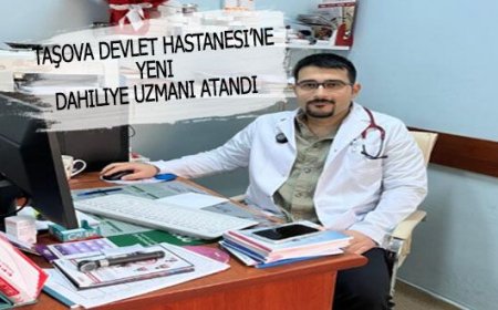 DR. CANER ÇULHA TAŞOVA DEVLET HASTANESİNDE GÖREVE BAŞLADI