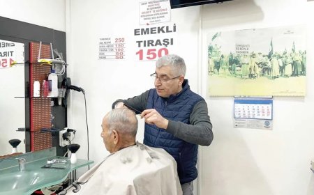 Tıraşta emekliye indirimli tarife
