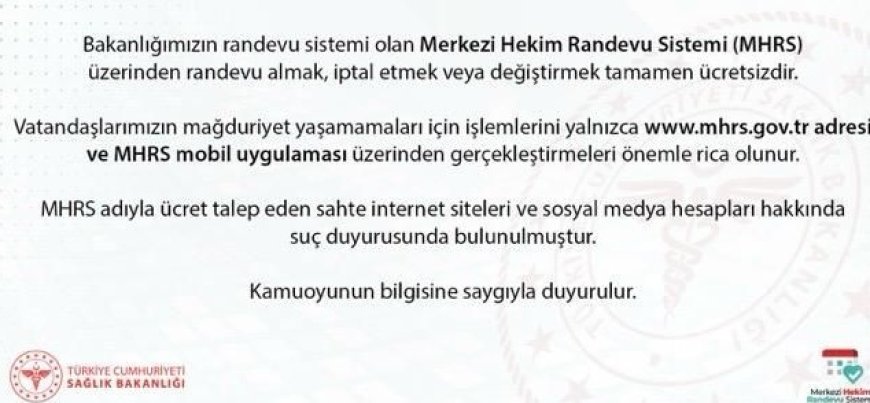 MHRS adına dolandırıcılık iddiası: “Randevu cezası” tuzağı