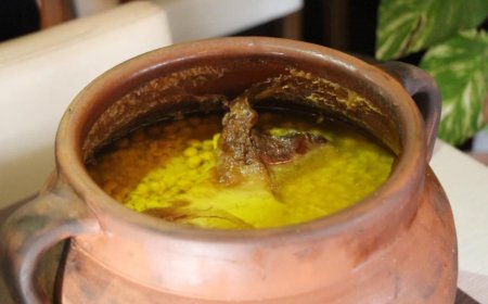 Amasya keşkeği 12 saat taş fırında pişiyor