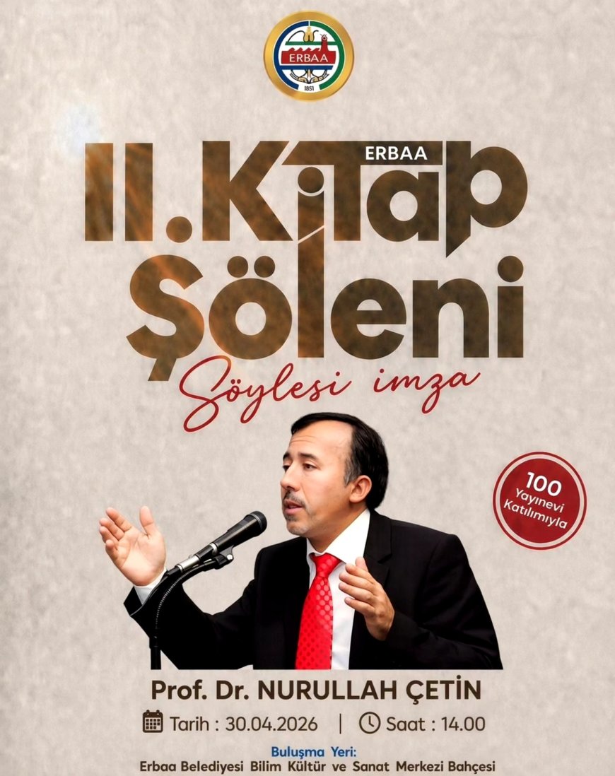 Erbaa II. Kitap Şöleni 30 Nisan’da düzenlenecek