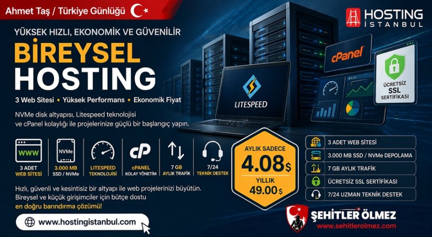 Bireysel hosting arayanlara NVMe destekli yeni ekonomik paket