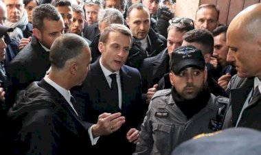 Fransa Cumhurbaşkanı Macron,İsrailli güvenlik güçleriyle tartıştı