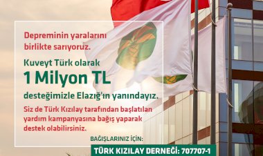 Kuveyt Türk’ten depremzedelere 1 milyon TL bağış