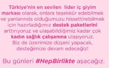 PENTİ'DEN KADIN SAĞLIK ÇALIŞANLARINA ANLAMLI DESTEK