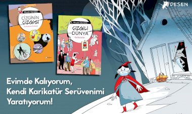 Evimde kalıyorum, kendi karikatür serüvenimi yaratıyorum!